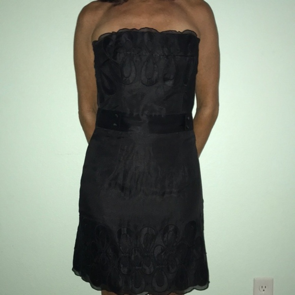 Milly Black strapless dress size 4 NWT - on‎ sale